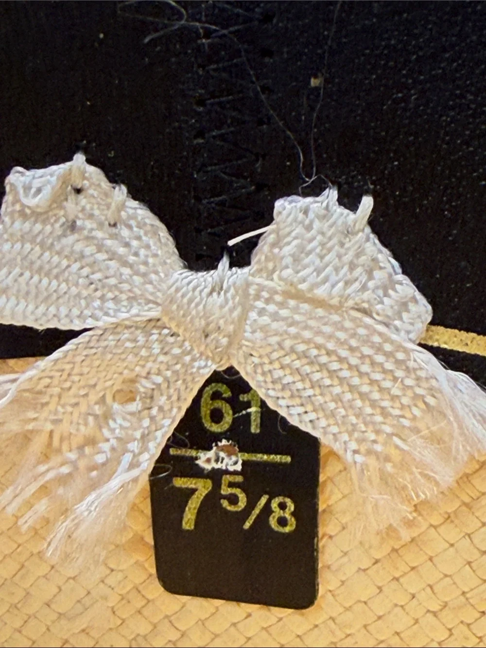 Stetson fedora Straw Hat size 7 5/8